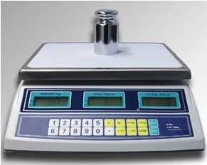 Digitale weegschaal geschikt voor professioneel gebruik, vervaardigd van hoogwaardige materialen. De weegschaal beschikt over een duidelijke LCD-display met meerdere digitale weergaven voor nauwkeurige gewichtsmetingen. Het apparaat is uitgerust met functionele knoppen voor eenvoudige bediening en instelmogelijkheden. Het compacte ontwerp en de stevige constructie maken het ideaal voor gebruik in laboratoria, keukens of winkels. De weegschaal biedt een duurzame optie voor een breed scala aan toepassingen.