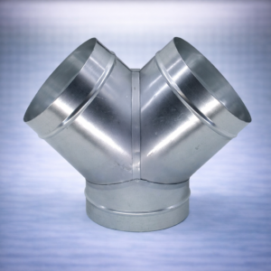 Verbindingselement in een Y-vorm, gemaakt van hoogwaardig verzinkt staal. Dit product is ontworpen voor ventilatie- en luchtcirculatie-toepassingen. De lichte, zilverkleurige afwerking biedt weerstand tegen corrosie. Met een standaard maatvoering voor eenvoudige installatie en veelzijdigheid in gebruik, geschikt voor zowel residentiële als commerciële projecten. Dit item ondersteunt efficiënte luchtverdeling en draagt bij aan een verbeterde energieprestaties.