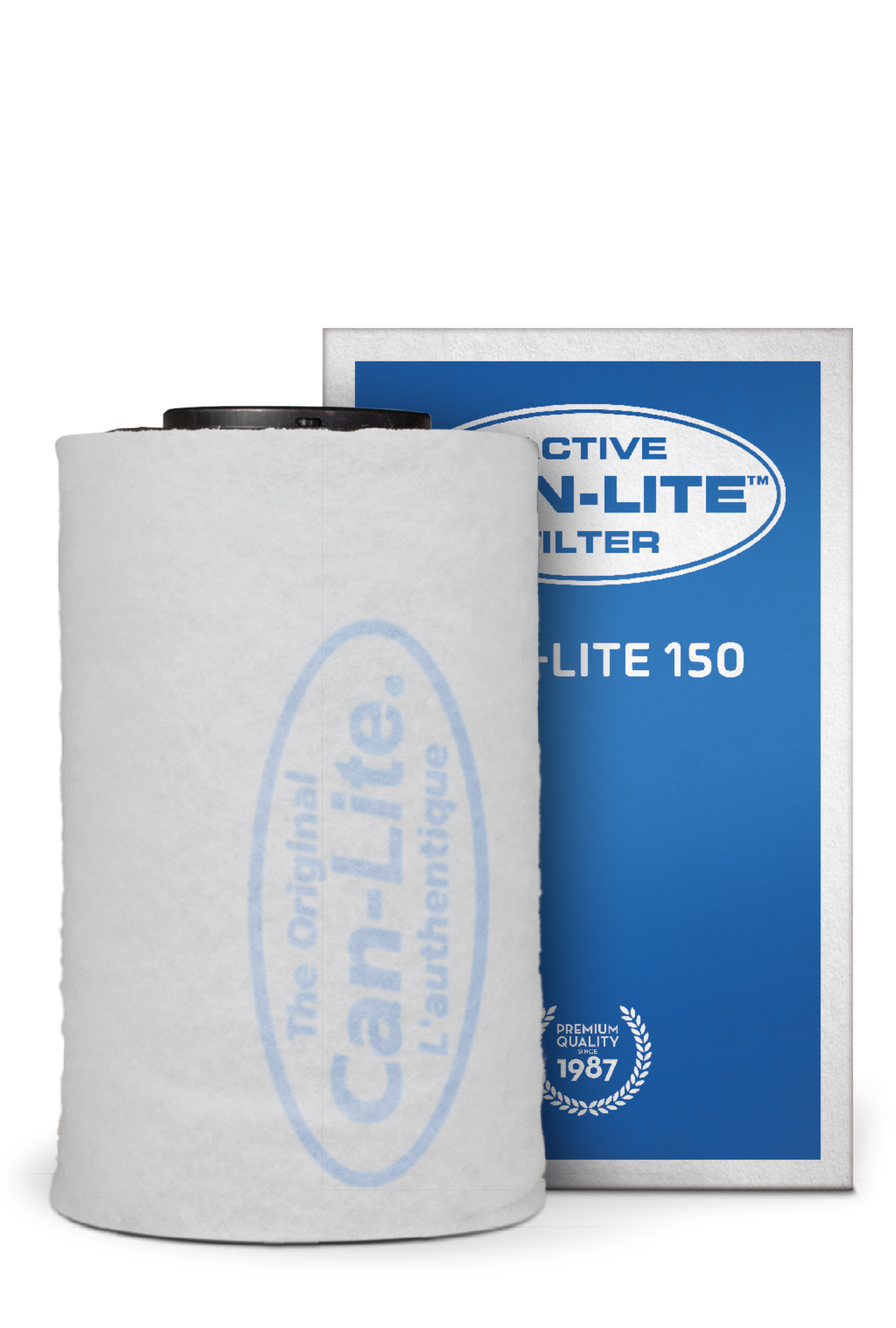 Aktiver Can-Lite Filter 150, ontworpen voor luchtfiltratie in kweekruimten. Het filter is cilindervormig, vervaardigd uit hoogwaardig materiaal en heeft een witte kleur. Dit product meet 150 mm in diameter en is geschikt voor gebruik met ventilatiesystemen, waarbij het helpt om ongewenste geuren en verontreinigingen te verminderen. Het filter is duurzaam en heeft milieuvriendelijke eigenschappen die bijdragen aan een gezonde kweekomgeving.