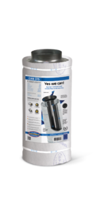 Flensfilter Can 375 met een diameter van 200 mm. Gemaakt van hoogwaardige materialen, waaronder geanodiseerd staal en actieve koolstof, wat zorgt voor uitstekende luchtfiltercapaciteit. Het filter heeft een technische capaciteit van 800 m³/h en is geschikt voor optimale ventilatie in bijvoorbeeld kweekruimtes. Dit product is ontworpen voor eenvoudige installatie en biedt duurzame luchtzuiveringseigenschappen. Geschikt voor gebruik tot een maximale temperatuur van 60°C.