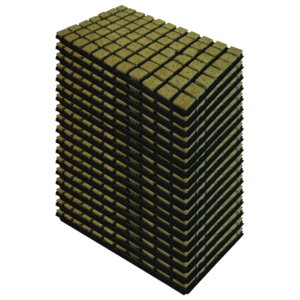Cultiwool Steinwolltray 4x4 cm 77 pro Tray (Karton mit 18 Trays)
