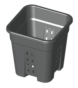 Topf mit Belüftungsöffnungen 7 L, 20x20x25 cm