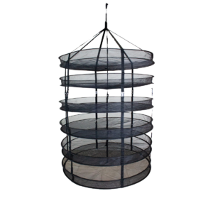 Trockenetz Schwarz, rund 90 cm, 6 Lagen