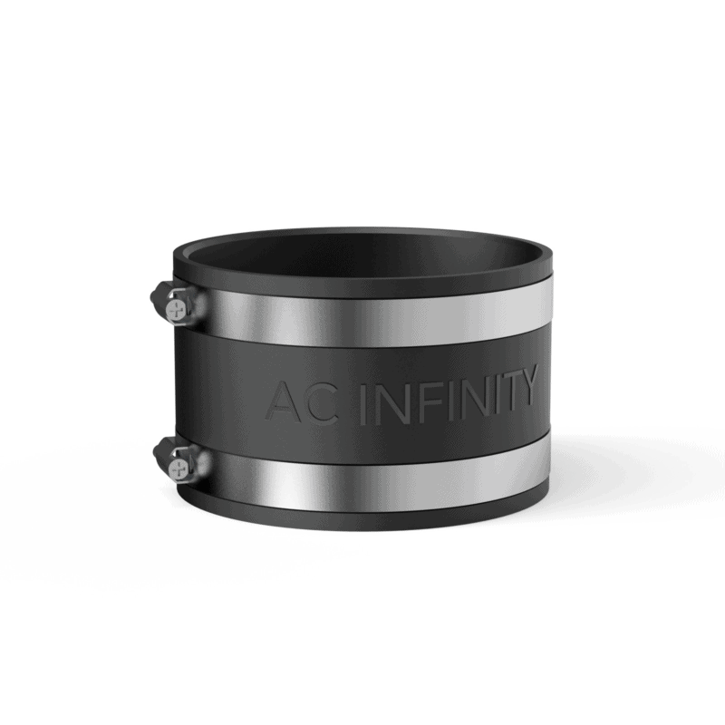 Geluidsreducerende klem 100 mm voor ventilatie en geluidsdemping.