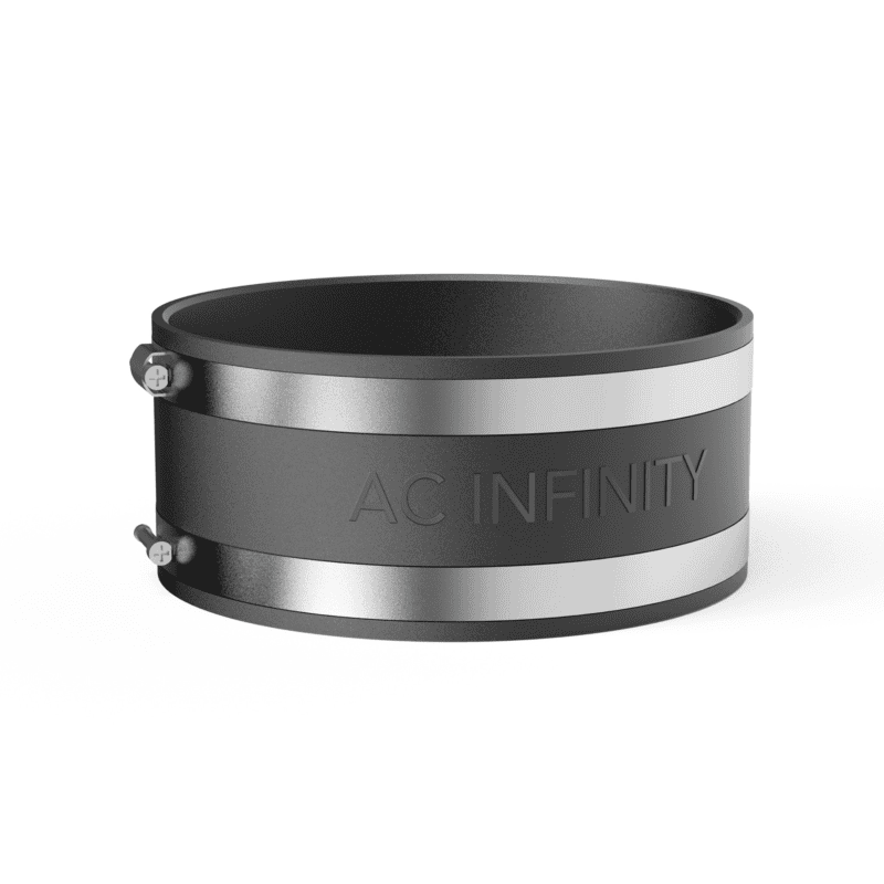Geluiddempende klem van 150 mm voor ventilatoren, geluidreductie, AC Infinity compatibel.