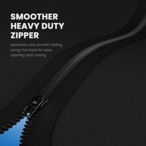 Zwart heavy duty rits voor OCR Pro 80, soepel en duurzaam.