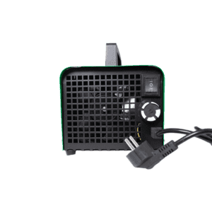 Kühlventilator mit verstellbarer Temperaturregelung und starkem Luftstrom.