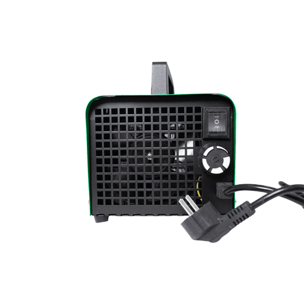 Kühlventilator mit verstellbarer Temperaturregelung und starkem Luftstrom.